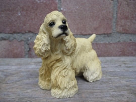 beeldje Amerikaanse Cocker spaniel blond