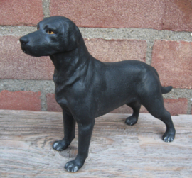 beeldje Labrador zwart vintage