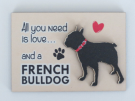 koelkastmagneet Franse Bulldog