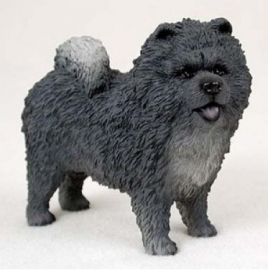 beeldje Chow Chow blauw