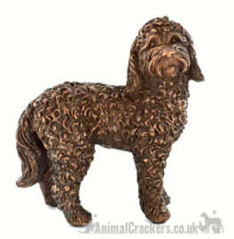 beeldje Labradoodle brons