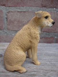 beeldje Border Terrier zittend