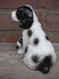 beeldje Engelse Cocker spaniel met pup