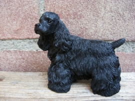 beeldje Amerikaanse Cocker spaniel zwart