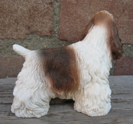 beeldje Amerikaanse Cocker spaniel wit-bruin