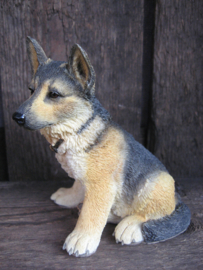 beeldje Duitse Herder puppy vintage