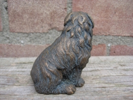 beeldje Sint Bernardhond bronskleur