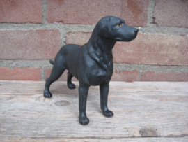 beeldje Labrador zwart vintage