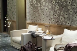 18006 Metal Velvet Flower and Lin Flax Flamant Suite III