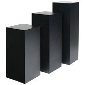 Schwarze Sockel & Säulen 30 Serie