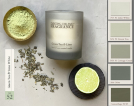 Candle NO 52 Green Tea & Lime White