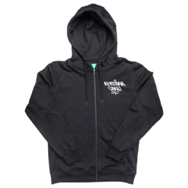 Montana MC Tag Zip Hoodie by Sicoer Black