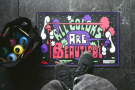 Montana Doormat "ALL COLORS ARE BEAUTIFUL" By Max Solca