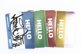Hello My Name is Stickers Metallic 100st.