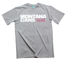 Montana T-Shirt Typo+Logo Grey