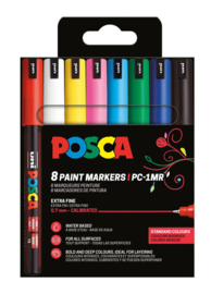 Posca PC1MR set 8st.