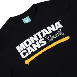 Montana Logo Line T-Shirt black/Yellow