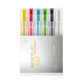 Montana Acrylic Marker Set 6st. Extra Fine