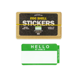 Egg Shell Stickers Hello Green 80 Stuks