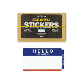 Egg Shell Stickers Hello Blue / Red 80 Stuks