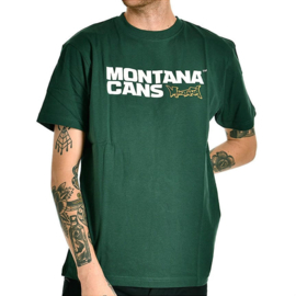 Montana T-Shirt Typo+Logo Green