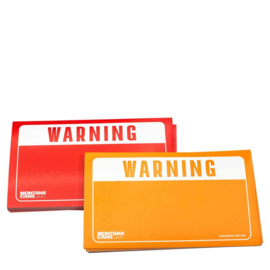 Montana Warning Sticker Pack  Red/Yellow 100st