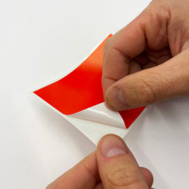 FLUX Eggshell Stickers 50st. Red