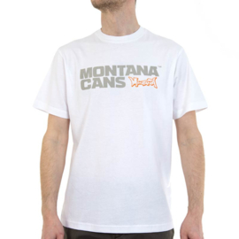 Montana T-Shirt Typo+Logo  White
