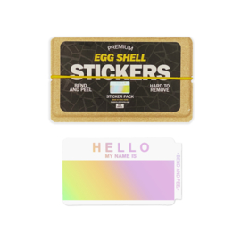 Egg Shell Stickers Hello Hologram 50 Stuks
