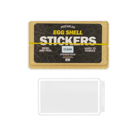 Egg Shell Stickers Clear (Transparent) Line Border 50 Stuks