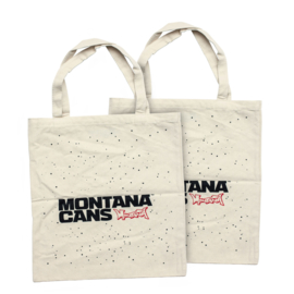 Montana Typo-Logo+Stars Cotton Bag - Natural