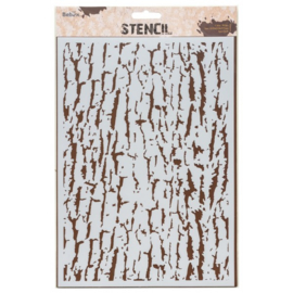 Stencil A4  Tree Bark