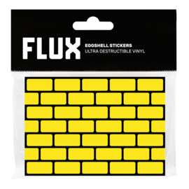 FLUX Eggshell Stickers 50st. Bricks Yellow