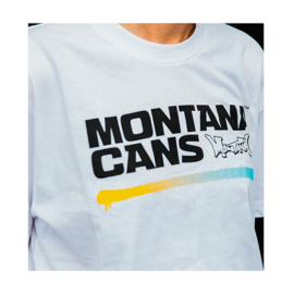 Montana Logo Line T-Shirt white/yellow-blue
