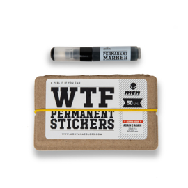 WTF Eggshell Stickers Again & Again 50st + Marker