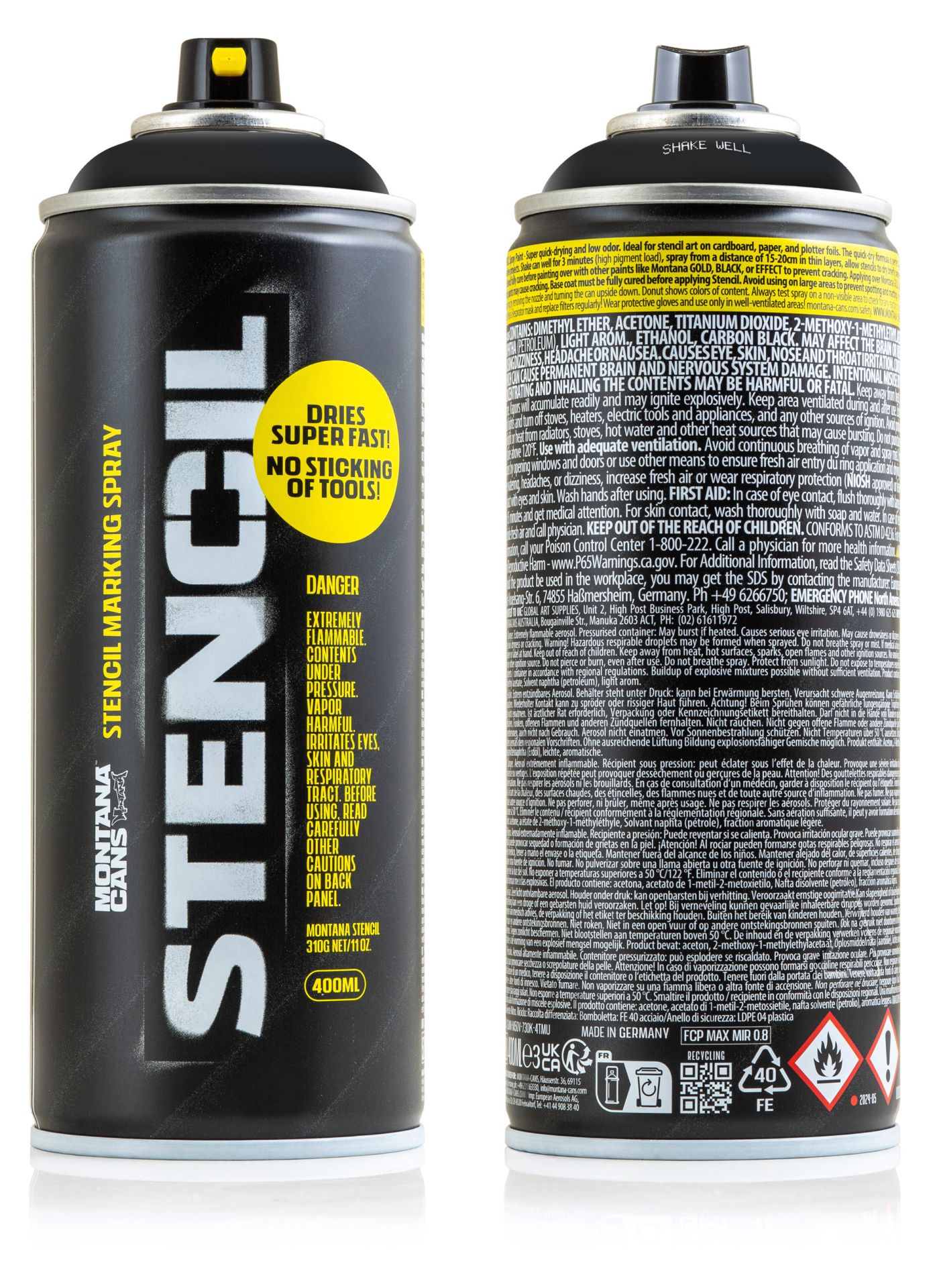 Montana STENCIL Spray Black
