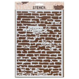Stencil A4  Brick Wall