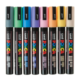 Posca PC-5M Pastel Colors Set 8st.