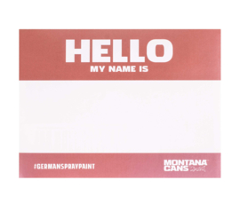 Hello My Name is Stickers Metallic 100st.
