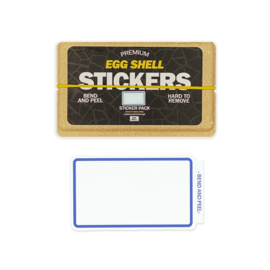 Egg Shell Stickers Blue Line Border 80 Stuks