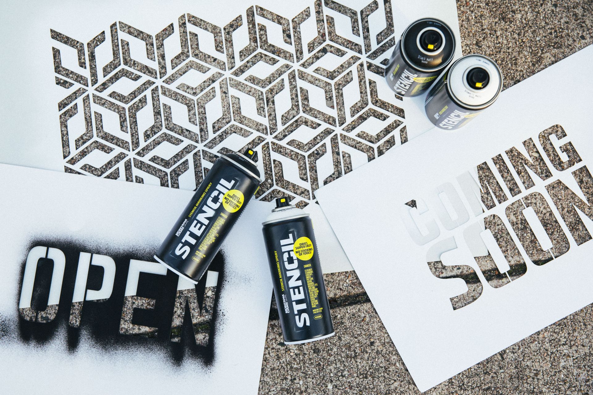 Montana STENCIL Spray Black