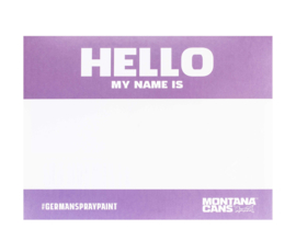 Hello My Name is Stickers Metallic 100st.