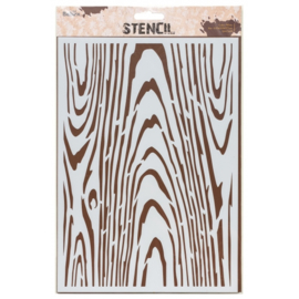 Stencil A4  Wood