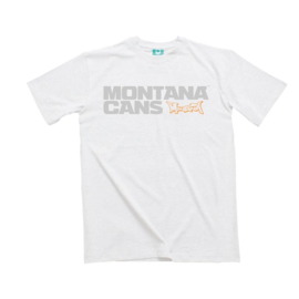 Montana T-Shirt Typo+Logo  White