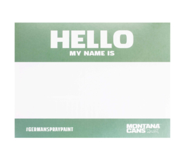 Hello My Name is Stickers Metallic 100st.