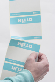 Hello My Name is Stickers 500st.