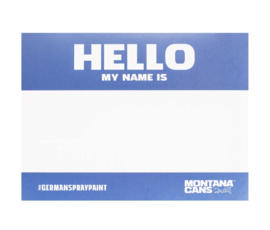 Hello My Name is Stickers Metallic 100st.