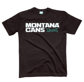 Montana T-Shirt Typo+Logo Black