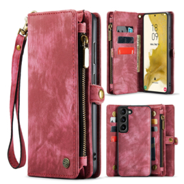 Premium Wallet hoesje (Rood)