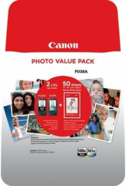 Canon PG-560XL / CL-561XL Inktcartridge Zwart + 3 kleuren Voordeelbundel Hoge capaciteit